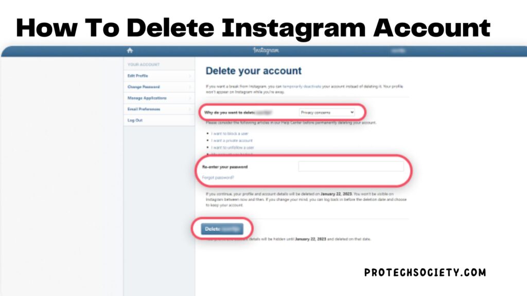 How To Delete Instagram Account