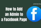 how to add an admin to a facebook page